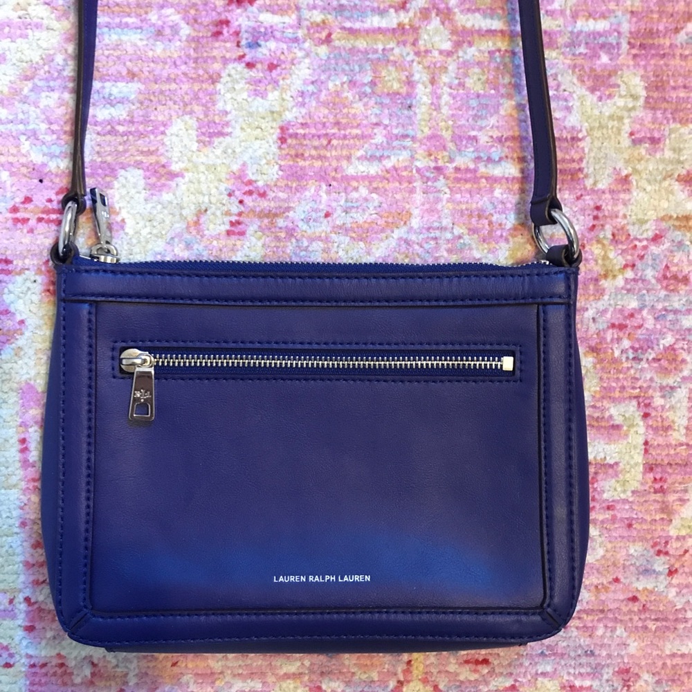 Ralph Lauren Cobalt Blue Leather Purse